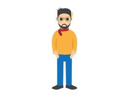 Character of designer  style cartoon vector Character Model