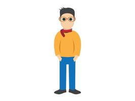 Character of designer  style cartoon vector Character Model