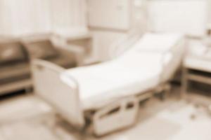 Abstract blurred hospital room interior for background photo