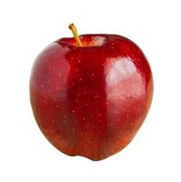 Fresh red apple isolated on white background photo