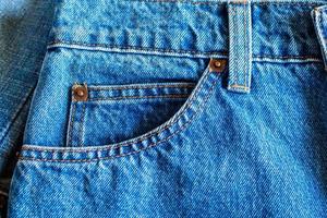 Jeans pocket close up background photo