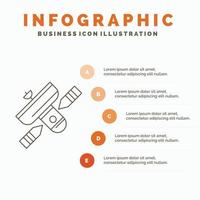 Broadcast. broadcasting. radio. satellite. transmitter Infographics Template for Website and Presentation. Line Gray icon with Orange infographic style vector illustration