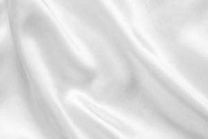 Abstract white fabric with soft wave texture background photo