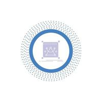3d. edit. editing. object. resize Glyph Icon. Vector isolated illustration