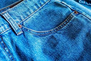 Jeans pocket close up background photo