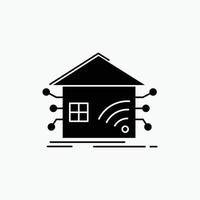 Automation. home. house. smart. network Glyph Icon. Vector isolated illustration