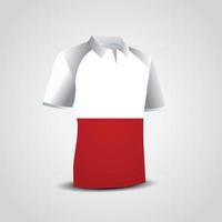 Chile Flag on T-shirt vector
