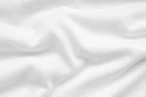 White sports clothing fabric football shirt jersey texture background photo