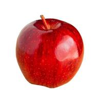 Fresh red apple isolated on white background photo