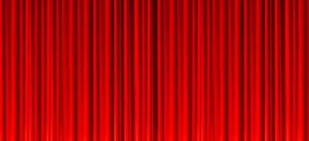 Red stage curtain texture background photo