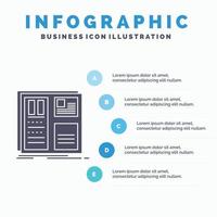 Design. grid. interface. layout. ui Infographics Template for Website and Presentation. GLyph Gray icon with Blue infographic style vector illustration.