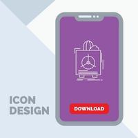 insurance. Fragile. product. warranty. health Line Icon in Mobile for Download Page vector