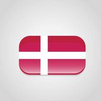 Denmark Flag Design Vector