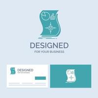 Estimation. love. relationship. response. responsive Business Logo Glyph Icon Symbol for your business. Turquoise Business Cards with Brand logo template. vector