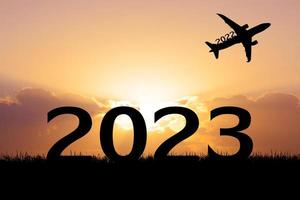 Ideas welcome 2023 and new beginnings. Happy New Year photo