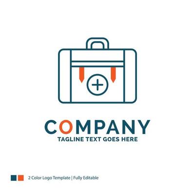 bag. camping. zipper. hiking. luggage Logo Design. Blue and Orange Brand  Name Design. Place for Tagline. Business Logo template. 13031837 Vector Art  at Vecteezy