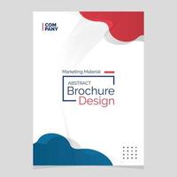 Abstract Brochure Design. Liquid Shape Blob Design Element. Marketing Material vector