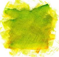 Green watercolor background on white paper photo