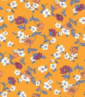 seamless floral pattern.Handmade. Wallpaper, fabric or design vector