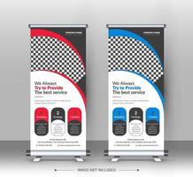 Roll up banner design template for Corporate and business vector