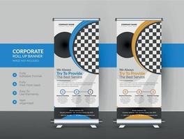 Roll up banner design template for Corporate and business vector