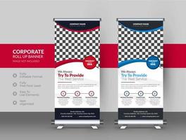 Roll up banner design template for Corporate and business vector