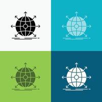 business. global. international. network. web Icon Over Various Background. glyph style design. designed for web and app. Eps 10 vector illustration