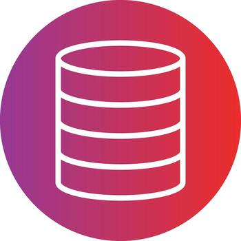 estilo de icono de base de datos vector