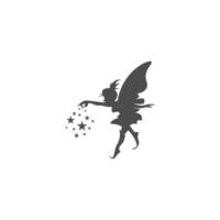 Fairy logo icon design illustration vector