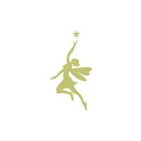 Fairy logo icon design illustration vector