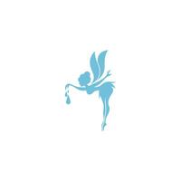 Fairy logo icon design illustration vector