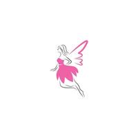 Fairy logo icon design illustration vector