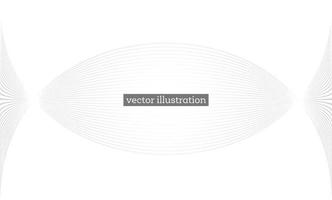 White Geometric Background with Lines. vector