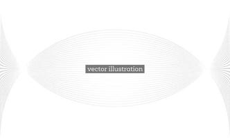 White Geometric Background with Lines. vector