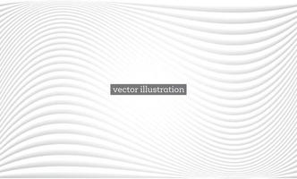 White Geometric Background with Lines. vector