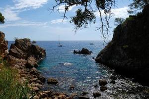 Costa brava in summer, sun, sea and lots of light photo