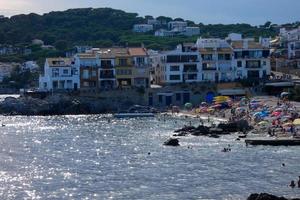 Costa brava in summer, sun, sea and lots of light photo