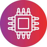 Cpu Icon Style vector