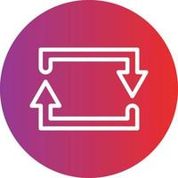 Rectangular Arrow Icon Style vector