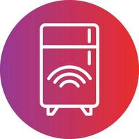 Smart Fridge Icon Style vector