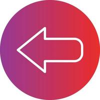 Left Arrow Icon Style vector