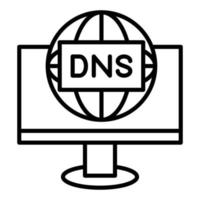 DNS Icon Style vector