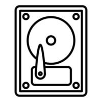 Hard Disk Icon Style vector