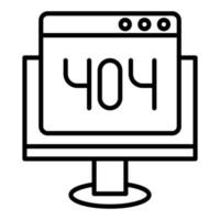 404 Error Icon Style vector