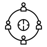 User Connection Icon Style vector