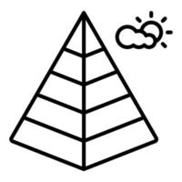 Pyramid Icon Style vector