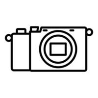 Mirrorless Camera Icon Style vector