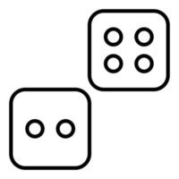 Dice Icon Style vector