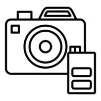 Camera Battery Icon Style vector