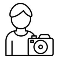 Cameraman Icon Style vector